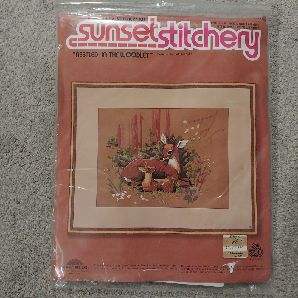 Sunset Stitchery Kit - Nestled in the Woodlet